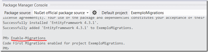 EF6 code first migrations
